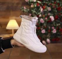 Women Snow Platform Ankle Boots Fur Warm Flats Cotton Shoes Woman  Trend Winter New Boots Walking Short Plush Zapatos Female 35