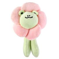 Cute Sunflower Frog Accessories Creative Plush Doll Machine Doll Key Chain Interior Hanging Ornaments Anime Plush Pendant