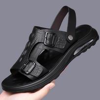 Fashion Summer Men‘s Flip Flops Beach Slippers Man Sandals Platform Chanclas Slipper Indoor House Anti-Slip Zapatos Hombre Shoes 44 black