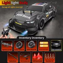 2025 Upgraded Version 1:16 Half-Scale Remote Control Racing Car 4×4 Continuously Variable Speed 4WD Remote Control Car GTR Children's Car Toy Gift 1 Battery geltona