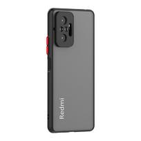 Matte silikoninis kietas telefono dėklas su odos pojūčiu, skirtas Xiaomi Redmi Note 10 Pro Max 10s Note10 4G Poco F3 Global, atsparus smūgiams galinis dangtelis Redmi note 10 4G juoda