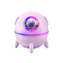 Creative Astronaut Air Humidifier USB Ultrasonic Aroma Diffuser with LED Lamp Home Office Table Mini Electric Mist Maker Fogger USB Cable šviesiai violetinė spalva