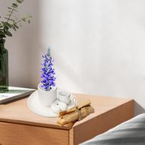 Palo Santo Holder for Incense Sticks, Ceramic Censer And Candle Home Office balta