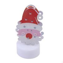 Christmas Figurine Night Light for Desk Lamp Decoration Indoor Santa Hat