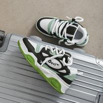 Fashion Trend Original Men Sport Shoe2024Autumn New Couple Board Shoe Platform Casual Shoe Women Tennis Shoe Allmatch Men Shoe Zapatilla 35 žalia