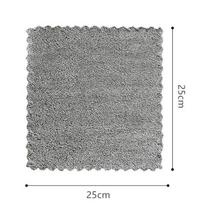 Creative Degreasing Rag Cleaning Products Microfiber Japanese Bamboo Charcoal Dish Towel Kitchen Supplies Absorbent Thickened 1Pc pilka