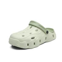 Fashion Men's sandals Casual sports thick soles non-slip outdoor beach slippers Indoor bathroom shoes soft soles lightweight summer 38-39 white