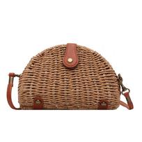Summer Women Travel Straw Bag Rattan Shoulder Crossbdoy Bag Handmade Woven Beach Bag Female Fashion Large Capacity Handbags Tote