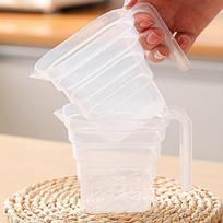 250 ml Plastikinis Skaidrus Graduotas Matavimo Indas Namų Virtuvės Kepimo Matavimo Įrankis Rankenos Dizainas Puodeliai onesize white