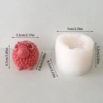 3D Pearl Rabbit Silicone Candle Mold DIY Pearl Bear Aroma Epoxy Resin Mold Soap Candle Making DIY Craft Handmade Home Decor balta