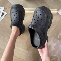 Fashion Summer New Thick-soled Cave Shoes for Women 2024 Outdoor Sandals EVA Anti Slip Casual Home Slippers Fashion Women's Garden Shoes 36-37(Fit 35-36) juoda