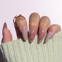 Almond Nail Wearable Nail Art Tablets Sweet Spice Girl Wind False Nails Wearing Nail Art Summer Nail Art Glue model