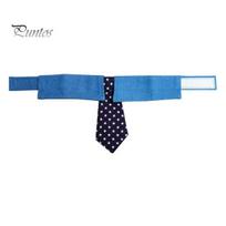 Pet Collar Adjustable Star Pattern Dog Necktie Comfortable Dog Suit Collar for Holiday Weddings Formal mėlyna