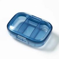 Mini vaistų tablečių dėžutė, laikymo dėžutė, tablečių dozatorius, tablečių organizatorius, tabletė, tablečių dėžutė, dėklas mėlyna