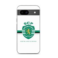 Case for Google Pixel 8a SCP SPORTING PORTUGAL WHITE BACKGROUND juoda
