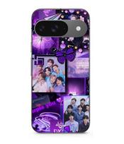 Case - MANIACASE - Google Pixel 9 - BTS CONCEPT PURPLE - Soft - Silicone juoda