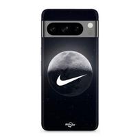Case - MANIACASE - Google Pixel 8a Pro - Silicone - Black - Moon Pattern juoda