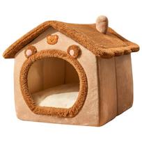 Foldable Dog House Kennel Pet Dog Bed for Small Dogs Winter Warm Cat Bed Nest Comfortable Puppy Bed Cave Sofa Pet Product 46x36x34cm