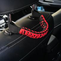 Car Headrest Grab Handle Auto Rear Seat Passenger Chair Armrest Comfortable Flexible Practical raudona