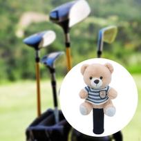 Golf Club Wood Cover Accessory for Golfers Protection During Transport Fairway beige