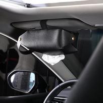 Sulankstoma odinė automobilio laikymo dėžė ir šiukšliadėžė gray