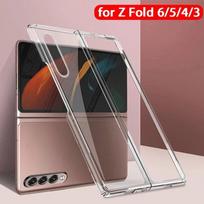 Skirtas Samsung Galaxy Z Fold 6 5 4 3 2 Fold6 Fold5 Fold4 Fold3 Fold2 Permatomas dėklo apsauginis dangtelis Kietas kompiuteris Skaidrus buferis Z Fold6 Fold5 Fold4 Fundas Z Fold3