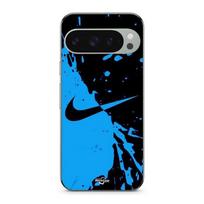 Coque pour Google Pixel 9 Pro XL nike logo Couleur noir et bleu juoda