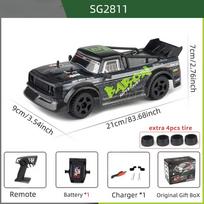 New 1:24 RC Car Model 2.4GHz GTR Pickup ESP LED Light Electric Car RC Racing Rally Toys Kids Boys Gift žalia