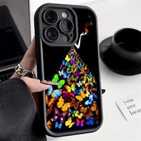 Telefono dėklas, skirtas iPhone 11 13 12 14 15 16 Pro Max 7 8 Plus XR XS Max Samsung A55 S24 S23 A02S Redmi 9 13C 9A 10 A3 OPPO A15S A16 A17 A18 A38 A53 A54 A31 iPhone 11 Pro Max juoda