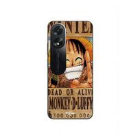 Coque Oppo A38 One Piece Wanted Poster Monkey D. Luffy Maniacase juoda