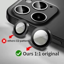 Oficialių spalvų metalinis individualus žiedas fotoaparato objektyvo apsauga iPhone 16 Pro Max 16 Plus grūdinto stiklo ekrano apsaugos dangtelis 16/16 Plus melsvėmėlis