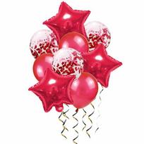 9Pcs/set Confetti Balloon Star Foil Balloon Baby Shower Wedding Birthday Party Decoration Balloon ADM mėlyna