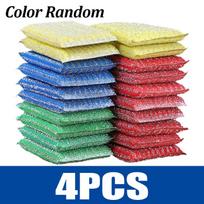 32/4PCS Double Side Sponge Rags Thickened Reusable Sponge Wipes Dishwashing Pans Scouring Pads Household Kitchen Cleaning Tools