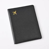 Passport Covers Travel Wallet Id Card Holder Fashion Airplane Print Passport Holder Women Men Passport Cover Flight Ticket Clip gray