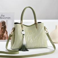 Women's Bag PU Multilayered Soft Leather Ladies Crossbody Bag Fashion Simple Shoulder Bags Mom's Shopping & Travel Bag beige
