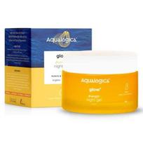 Aqualogica Glow+ Putos Vitaminas C Naktinis Gelis su Papaja nuo Pigmentacijos ir Tamsių Dėmių Vyrams ir Moterims - Riebiai, Sausai ir Švytinčiai Odai - 50g yellow