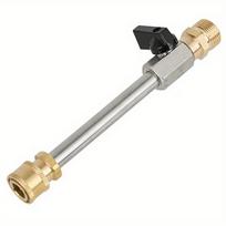 8,5 colio aukšto slėgio plovimo rutulinis vožtuvas pistoletas su 1/4 colio greito prijungimo kištuku elektriniam plovikliui M22-14 mm žarna, 2200 PSI vožtuvo lazda gray