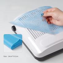 100 Pieces Nail Dust Collector Filter Sheets Multifunction Sturdy Easy to Use mėlyna