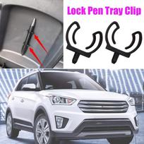 2X skirtas Hyundai Creta Solaris Tucson i30 Accent Elantra Sonata Santa Fe Custo pirštinių dėžutės užraktas pieštukų dėklo spaustukai kniedės gray