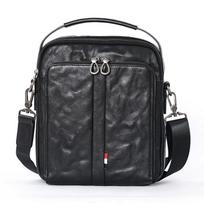 Genuine Leather Men's Crosscut Grab Cowhide Shoulder Bag Genuine Leather Business Trend Vertical and Horizontal Bag juoda