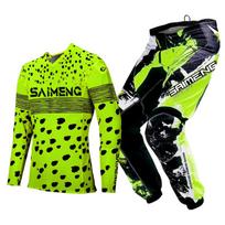motokroso pavarų komplektas vaikams 4 5 6 7 8 9 10 11 12 13 metų Jaunimas vaikas Motociklas berniukas Mergaitė Jersey Pant Kits lenktyninis kostiumas Visureigis Enduro MX MTB L-24 black
