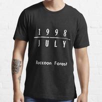 Men Fashion Casual Short Sleeves Resident Evil July 1998 Black Tees Oversized T-shirts XXXL juoda