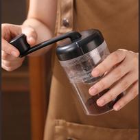 Manual Coffee Bean Grinder Mill Ergonomic Handle Espresso Hand Crank for Outdoor black