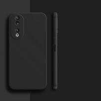 Dėklas Honor 90 5G Honor 90 Lite 5G Viršelis Smūgiams atsparus Skysto silikono korpusas Apsauginis Telefono galinis dangtelis Honor 90 5G Honor 90 juoda