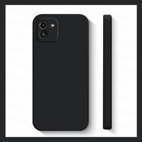 Samsung Galaxy A03 dėklas Samsung A03S A12 A13 A53 A52 M52 M32 A03 Core Dangtelis Skystas silikonas Atsparus smūgiams galinis dangtelis Samsung A03 A03 juoda