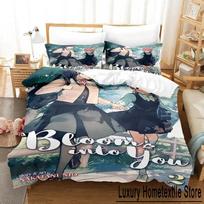 New Bloom Into You Bedding Set Single Twin Full Queen King Size Bed Set Adult Kid Bedroom Duvet cover Sets Anime Bed Sheet Set 70x133cm 2pcs