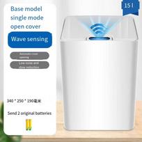 Smart trash can automatic sensing home bathroom kitchen living room bedroom medical trash can electric plastic trash can simple white