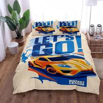 Rocket Go Vaikiškas Antklodės Užvalkalų Komplektas Be Paklodės King Queen Double Full Twin Single Dydžio Patalynės Komplektas 70x133cm 2pcs