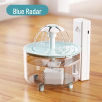 Išmanusis belaidis automatinis naminių gyvūnėlių vandens dozatorius katėms – tyli, indukcinė filtravimo sistema Radar Version with Charging Cable beige