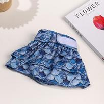 Plaunamos gyvūnų fiziologinės kelnės: Mažų šunų languoti menstruaciniai įklotai XS for Waist 20-30cm gray